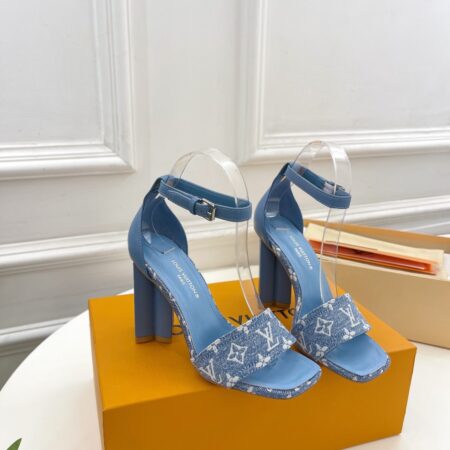 LOUIS VUITTON Denim Heels