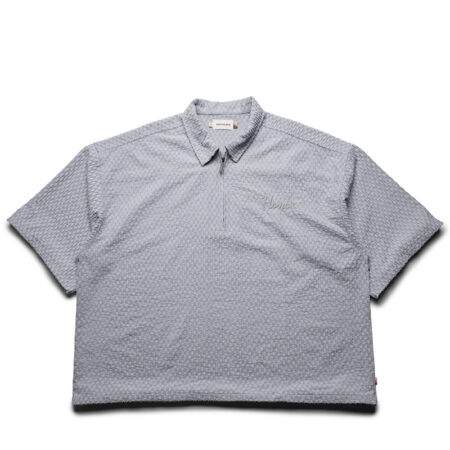 Honor The Gift Textured Knit Qtr Zip - Grey