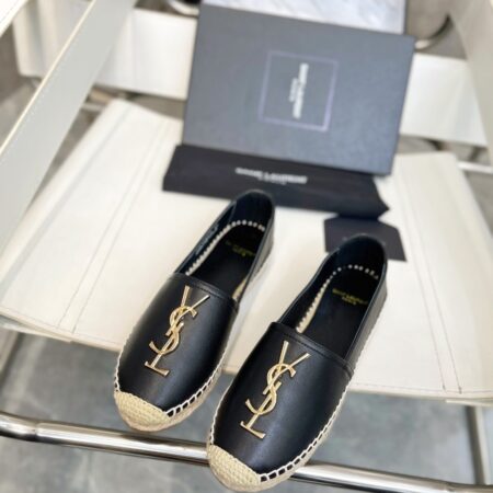 YSL Straw fishermans shoes