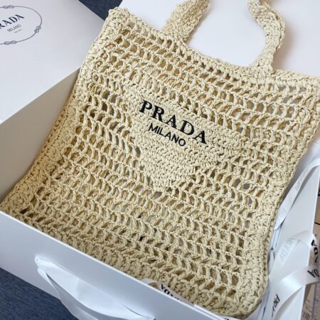 PRADA Crochet beach tote bags