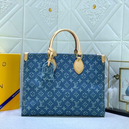 LOUIS VUITTON Onthego Denim Handbag
