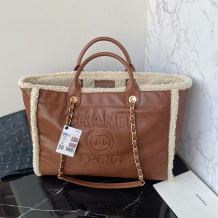 CHANEL Wool Tote Bag