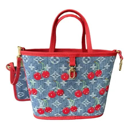Louis Vuitton Denim Cherry Tote